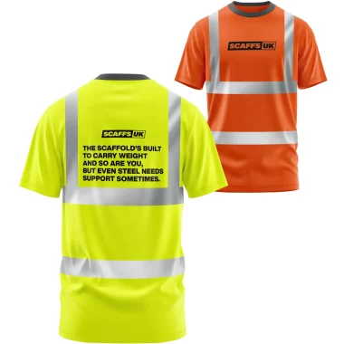 ScaffsUK - Steel Support High-Vis Tee