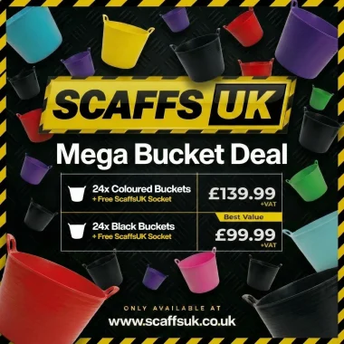 Mega Bucket Deal (24 Buckets + FREE ScaffsUK Socket)