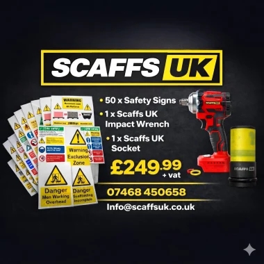 Safety Sign & Impact Wrench Bundle